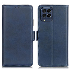 Custodia Portafoglio In Pelle Cover con Supporto M15L per Samsung Galaxy M53 5G Blu