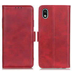 Custodia Portafoglio In Pelle Cover con Supporto M15L per Sony Xperia Ace III Rosso