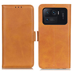 Custodia Portafoglio In Pelle Cover con Supporto M15L per Xiaomi Mi 11 Ultra 5G Khaki