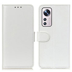 Custodia Portafoglio In Pelle Cover con Supporto M15L per Xiaomi Mi 12S 5G Bianco