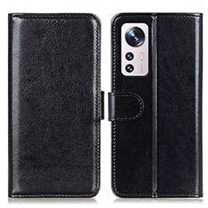 Custodia Portafoglio In Pelle Cover con Supporto M15L per Xiaomi Mi 12X 5G Nero