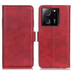 Custodia Portafoglio In Pelle Cover con Supporto M15L per Xiaomi Mi 13T 5G Rosso