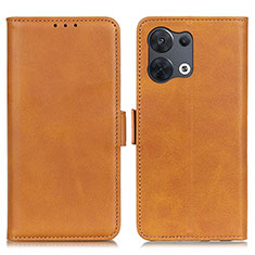 Custodia Portafoglio In Pelle Cover con Supporto M15L per Xiaomi Redmi Note 13 5G Marrone Chiaro