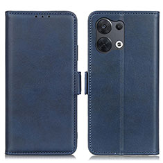 Custodia Portafoglio In Pelle Cover con Supporto M15L per Xiaomi Redmi Note 13 Pro 5G Blu