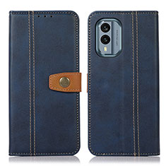 Custodia Portafoglio In Pelle Cover con Supporto M16L per Nokia X30 5G Blu