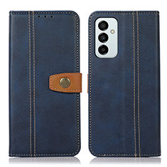 Custodia Portafoglio In Pelle Cover con Supporto M16L per Samsung Galaxy F23 5G Blu