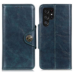 Custodia Portafoglio In Pelle Cover con Supporto M16L per Samsung Galaxy S21 Ultra 5G Blu