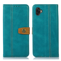 Custodia Portafoglio In Pelle Cover con Supporto M16L per Samsung Galaxy Xcover Pro 2 5G Verde