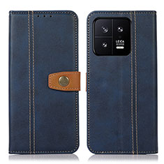 Custodia Portafoglio In Pelle Cover con Supporto M16L per Xiaomi Mi 13 5G Blu