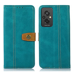 Custodia Portafoglio In Pelle Cover con Supporto M16L per Xiaomi Redmi 11 Prime 4G Verde