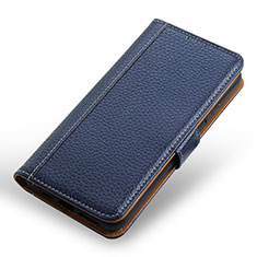 Custodia Portafoglio In Pelle Cover con Supporto M28L per Samsung Galaxy S21 Plus 5G Blu