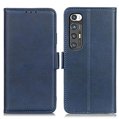 Custodia Portafoglio In Pelle Cover con Supporto ML15 per Xiaomi Mi 10S 5G Blu