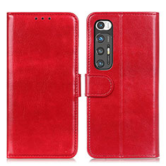 Custodia Portafoglio In Pelle Cover con Supporto ML7 per Xiaomi Mi 10S 5G Rosso