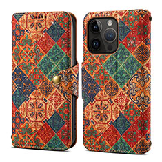 Custodia Portafoglio In Pelle Cover con Supporto MT2 per Apple iPhone 14 Pro Max Multicolore