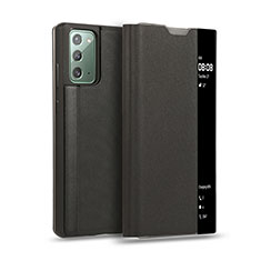 Custodia Portafoglio In Pelle Cover con Supporto N01 per Samsung Galaxy Note 20 5G Nero