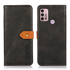 Custodia Portafoglio In Pelle Cover con Supporto N01P per Motorola Moto G10 Nero
