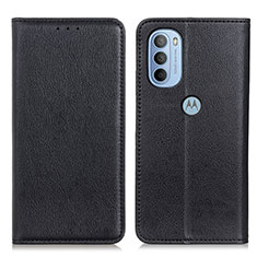 Custodia Portafoglio In Pelle Cover con Supporto N01P per Motorola Moto G41 Nero