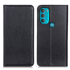 Custodia Portafoglio In Pelle Cover con Supporto N01P per Motorola Moto G71 5G Nero