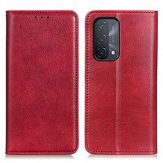 Custodia Portafoglio In Pelle Cover con Supporto N01P per OnePlus Nord N200 5G Rosso