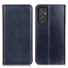 Custodia Portafoglio In Pelle Cover con Supporto N01P per Samsung Galaxy A05s Blu