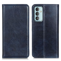 Custodia Portafoglio In Pelle Cover con Supporto N01P per Samsung Galaxy F23 5G Blu