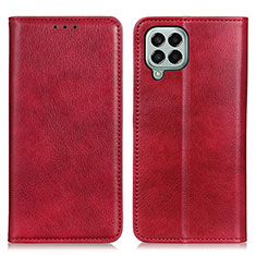 Custodia Portafoglio In Pelle Cover con Supporto N01P per Samsung Galaxy M33 5G Rosso