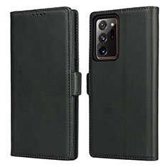 Custodia Portafoglio In Pelle Cover con Supporto N02 per Samsung Galaxy Note 20 Ultra 5G Nero