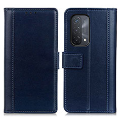 Custodia Portafoglio In Pelle Cover con Supporto N02P per OnePlus Nord N200 5G Blu