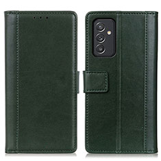 Custodia Portafoglio In Pelle Cover con Supporto N02P per Samsung Galaxy A05s Verde