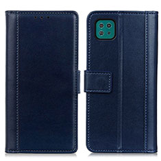 Custodia Portafoglio In Pelle Cover con Supporto N02P per Samsung Galaxy A22 5G Blu