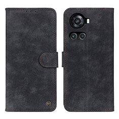 Custodia Portafoglio In Pelle Cover con Supporto N03P per OnePlus Ace 5G Nero