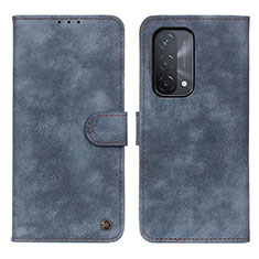 Custodia Portafoglio In Pelle Cover con Supporto N03P per OnePlus Nord N200 5G Blu