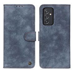 Custodia Portafoglio In Pelle Cover con Supporto N03P per Samsung Galaxy A05s Blu