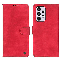 Custodia Portafoglio In Pelle Cover con Supporto N03P per Samsung Galaxy A33 5G Rosso