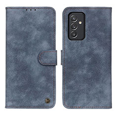 Custodia Portafoglio In Pelle Cover con Supporto N03P per Samsung Galaxy A82 5G Blu