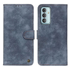 Custodia Portafoglio In Pelle Cover con Supporto N03P per Samsung Galaxy F13 4G Blu
