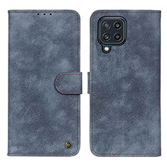 Custodia Portafoglio In Pelle Cover con Supporto N03P per Samsung Galaxy M32 4G Blu