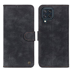 Custodia Portafoglio In Pelle Cover con Supporto N03P per Samsung Galaxy M32 4G Nero