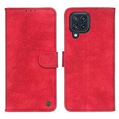 Custodia Portafoglio In Pelle Cover con Supporto N03P per Samsung Galaxy M32 4G Rosso