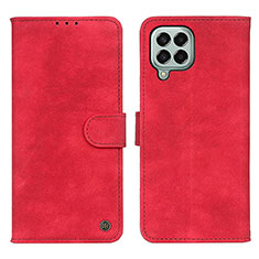 Custodia Portafoglio In Pelle Cover con Supporto N03P per Samsung Galaxy M33 5G Rosso