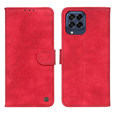 Custodia Portafoglio In Pelle Cover con Supporto N03P per Samsung Galaxy M53 5G Rosso