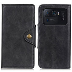 Custodia Portafoglio In Pelle Cover con Supporto N03P per Xiaomi Mi 11 Ultra 5G Nero