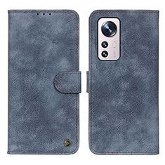 Custodia Portafoglio In Pelle Cover con Supporto N03P per Xiaomi Mi 12 Lite 5G Blu