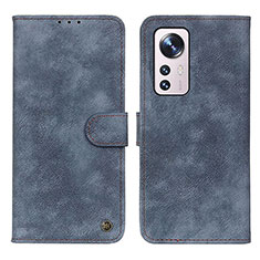 Custodia Portafoglio In Pelle Cover con Supporto N03P per Xiaomi Mi 12S 5G Blu