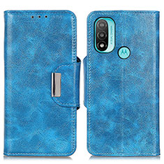 Custodia Portafoglio In Pelle Cover con Supporto N04P per Motorola Moto E20 Cielo Blu