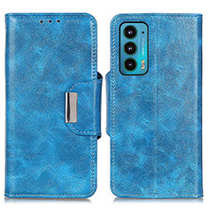 Custodia Portafoglio In Pelle Cover con Supporto N04P per Motorola Moto Edge 20 5G Cielo Blu