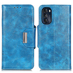 Custodia Portafoglio In Pelle Cover con Supporto N04P per Motorola Moto G 5G (2022) Cielo Blu