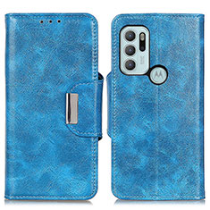 Custodia Portafoglio In Pelle Cover con Supporto N04P per Motorola Moto G60s Cielo Blu
