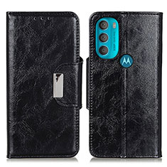 Custodia Portafoglio In Pelle Cover con Supporto N04P per Motorola Moto G71 5G Nero