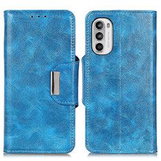 Custodia Portafoglio In Pelle Cover con Supporto N04P per Motorola Moto G82 5G Cielo Blu